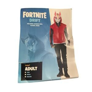 Spirit Halloween Fortnite Drift Costume Size Teen (14-16/XS Adult)